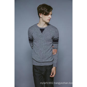 100%Cashmere Long Sleeve Round Neck Knitting Men Sweater